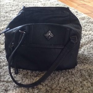 Vera wang black leather purse